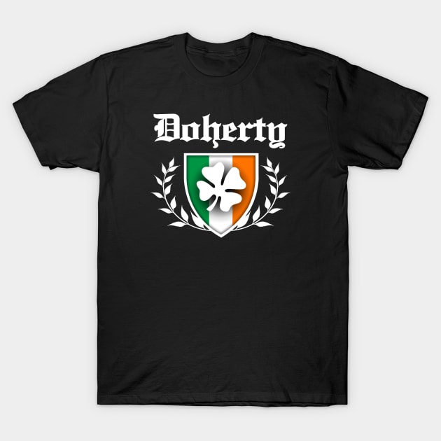 Doherty Shamrock Crest T-Shirt by robotface